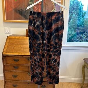 RIVER + SKY Eco Satin Jogger - Black/Walnut